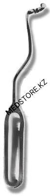 Распатор реберный с двойным изгибом, левый, 268 мм, 28.0494.01
