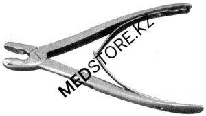 Щипцы-кусачки костные изогнутые, 168 мм, 28.1227.16