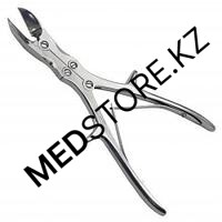 Щипцы костные-кусачки шарнирные с двойной передачей с круглыми губками из. по плоскости, 223 мм, 28.1356.22