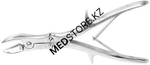 Щипцы костные-кусачки шарнирные с двойной передачей с прямыми губками из. по плоскости, 230 мм, 28.1442.23