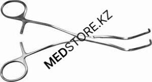 Зажим изогнутый с кремальерой для ушка сердца №1 260 мм, 34.0265.01