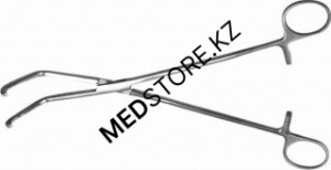 Зажим изогнутый с кремальерой для ушка сердца №2 235 мм, 34.0265.02