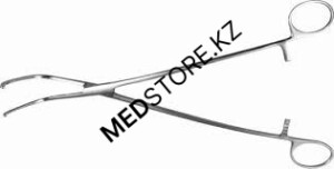 Зажим изогнутый с кремальерой для ушка сердца №3 260 мм, 34.0265.03