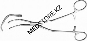 Зажим изогнутый с кремальерой для ушка сердца № 4 205 мм, 34.0265.04