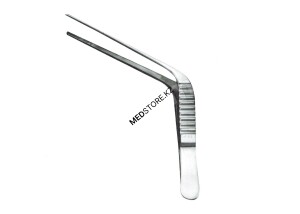 Пинцет ушной горизонтально-изогнутый, 105х1,5 мм, 44.0287.10