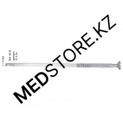 Долото с рифленой ручкой плоское, левое, 6 мм, 175 мм, 46.0615.06