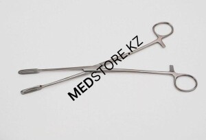 Щипцы кишечные окончатые для взрослых, прямые, 240 мм, 52.0102.24