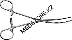 Зажим кишечный изогнутый эластичный для детей 192 мм, 52.0211.19