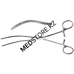 Зажим кишечный изогнутый эластичный для взрослых 235 мм, 52.0211.24