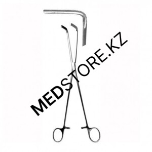 Зажим изогнутый жесткий для пищевода детский 205 мм, 52.0254.01
