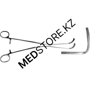 Зажим изогнутый эластичный для пищевода 280 мм, 52.0254.03