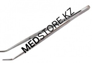 Пинцет зубной изогнутый, 147х0,8 мм, 63.031.15