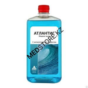 Жидкое мыло Атлантис с антисептическим эффектом 1 л с диспенсером