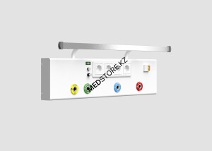 Консоль медицинская двухрядная настенная длина 800 мм