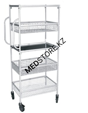 Тележка-стеллаж внутрикорпусная для инвентаря передвижная МСК-516