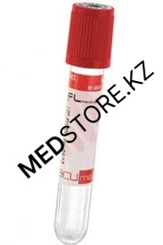 Вакуумная пробирка без наполнителя 5мл (красная крышка)