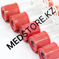 Вакуумная пробирка без наполнителя 6мл (красная крышка)