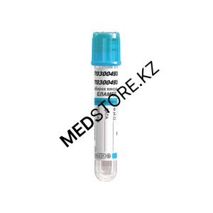 Вакуумная пробирка с цитратом натрия 2мл (голубая крышка)